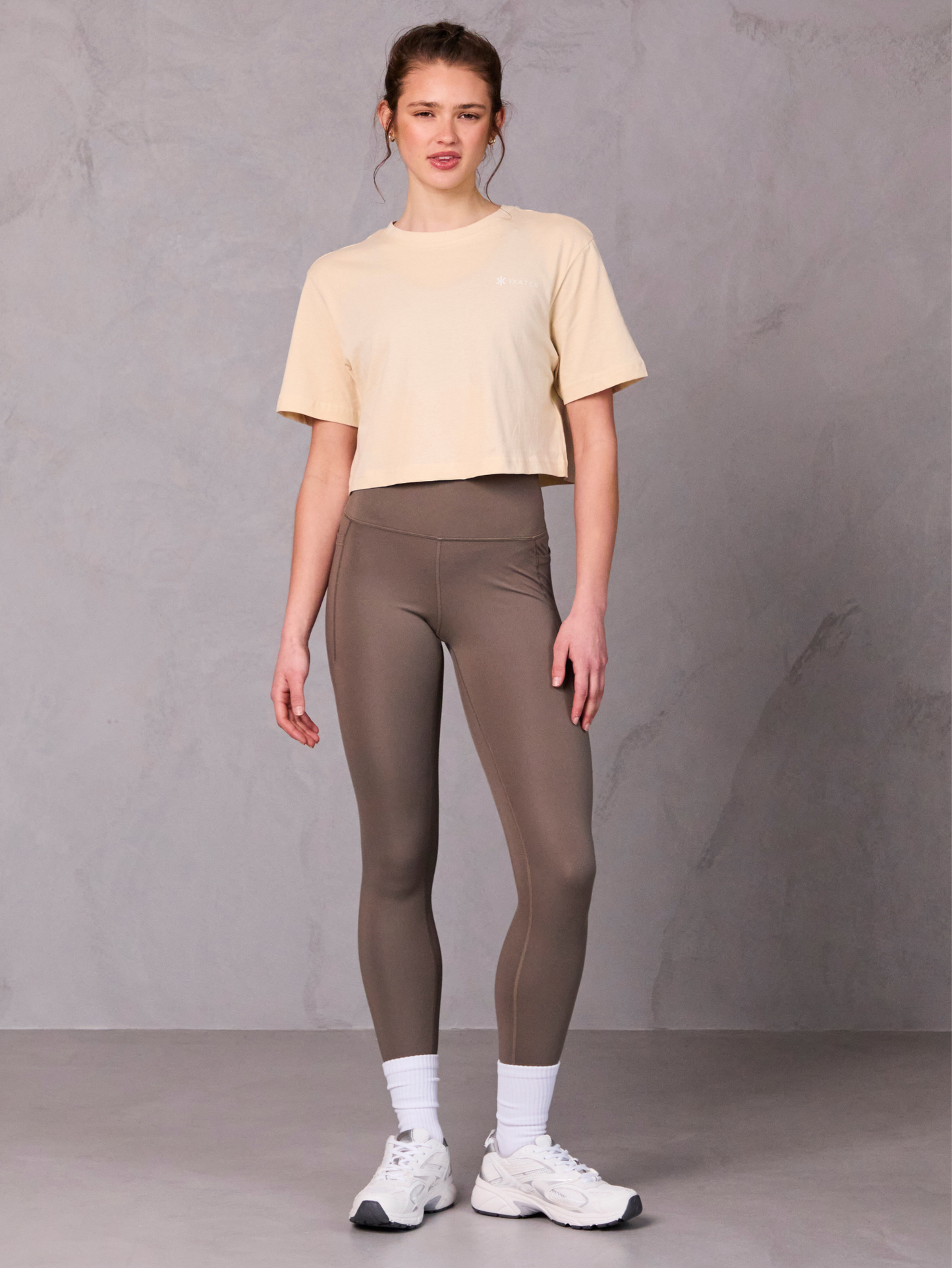 Crop Box T-Shirt - Nude