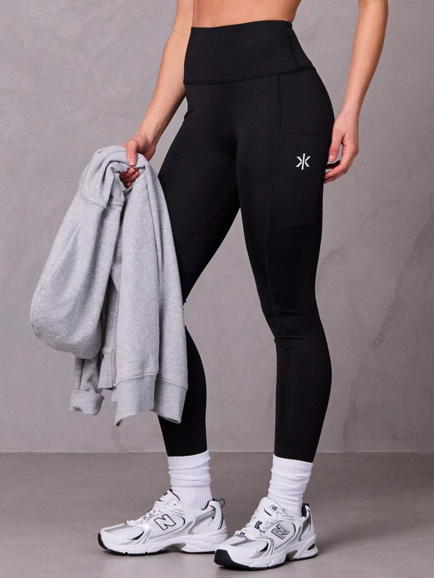 Core Fit Training Leggings with Pocket - Midnight Black