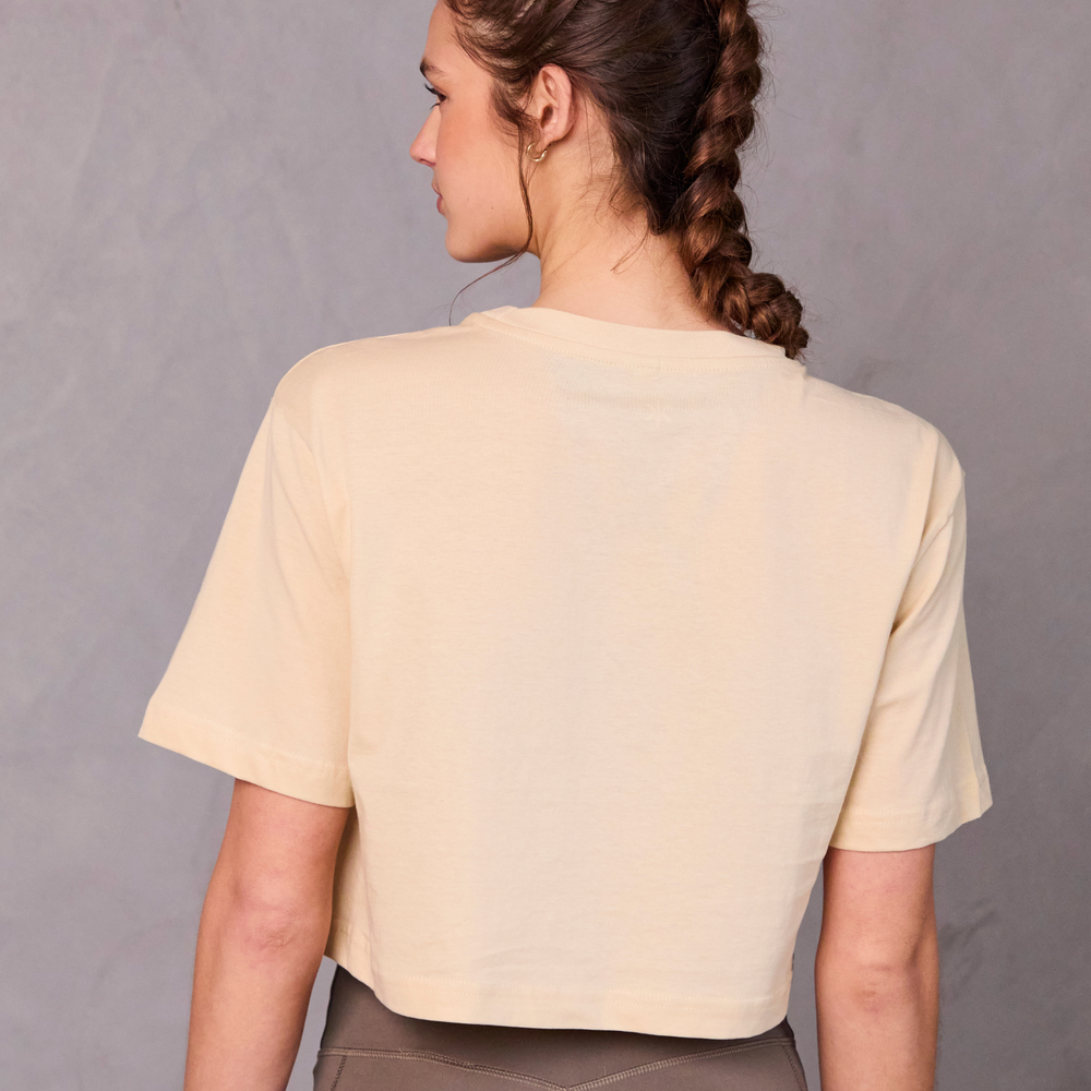 Crop Box T-Shirt - Nude