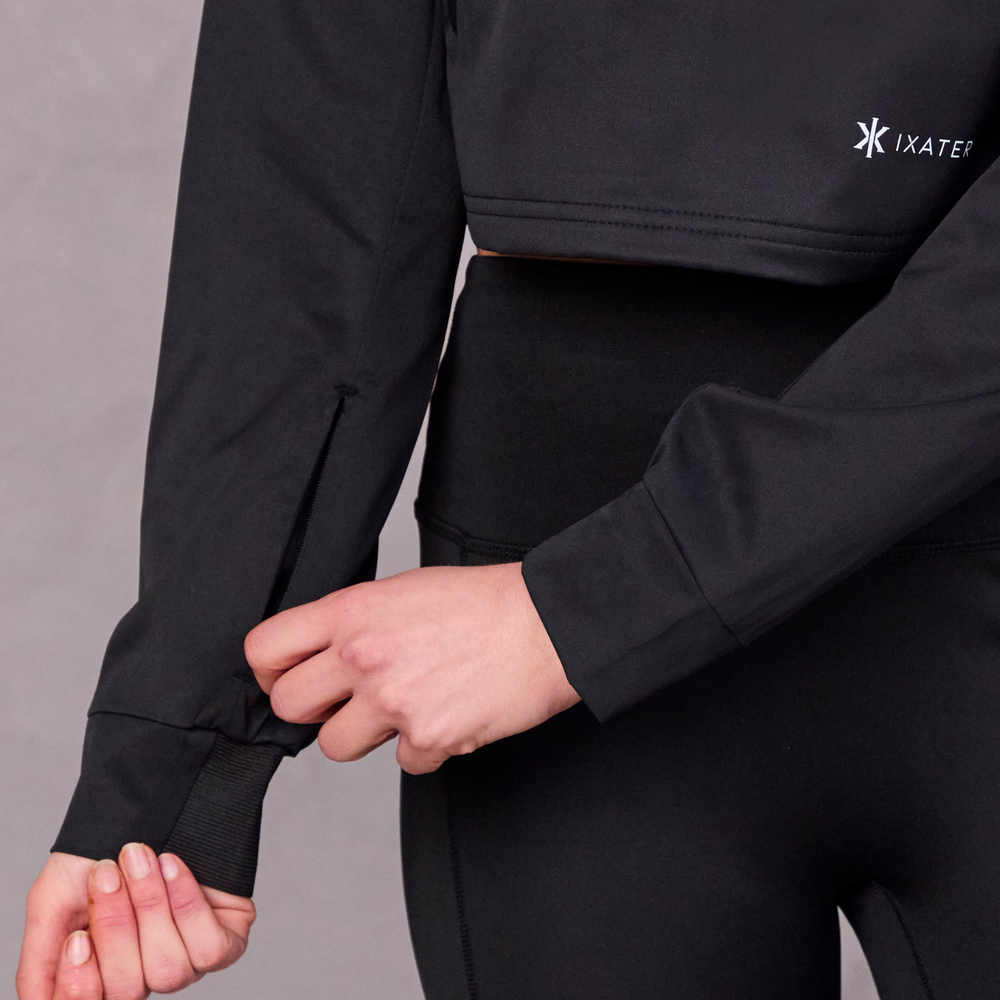 
                      
                        Crop Hoodie - Black
                      
                    