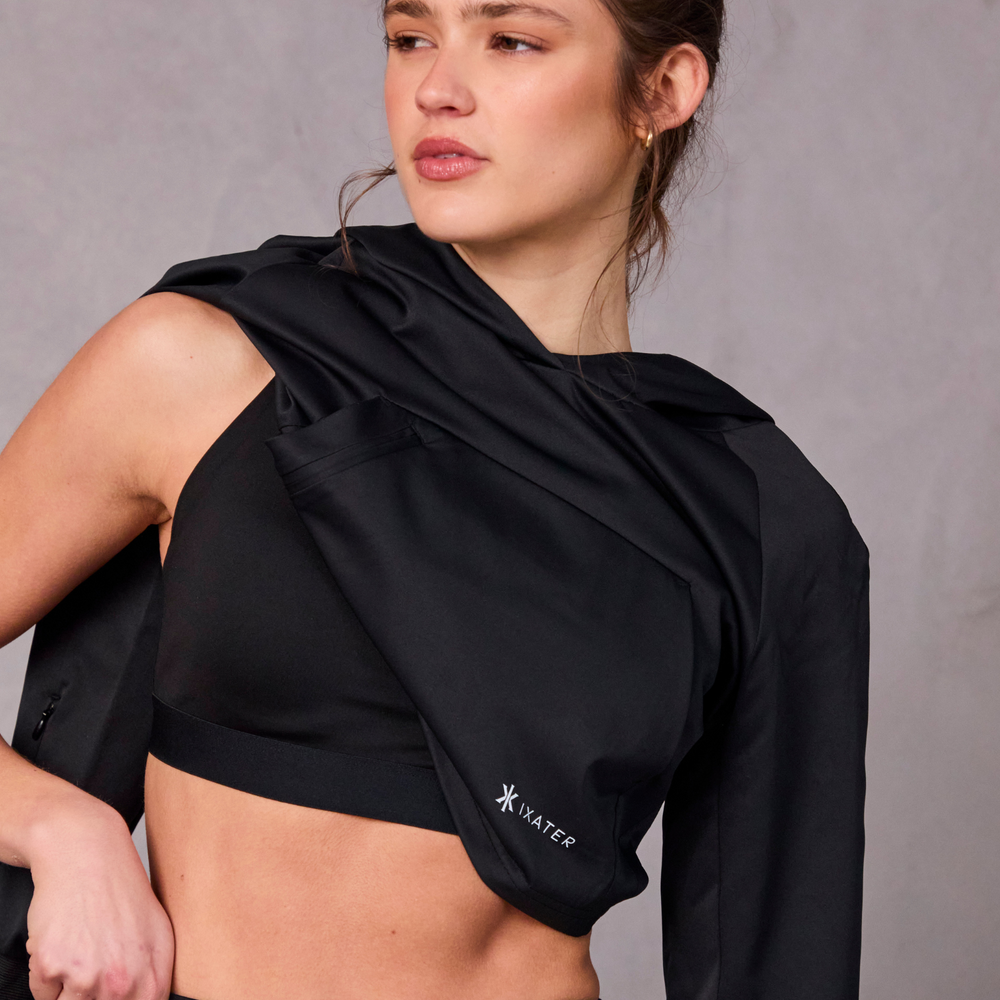 
                      
                        Crop Hoodie - Black
                      
                    