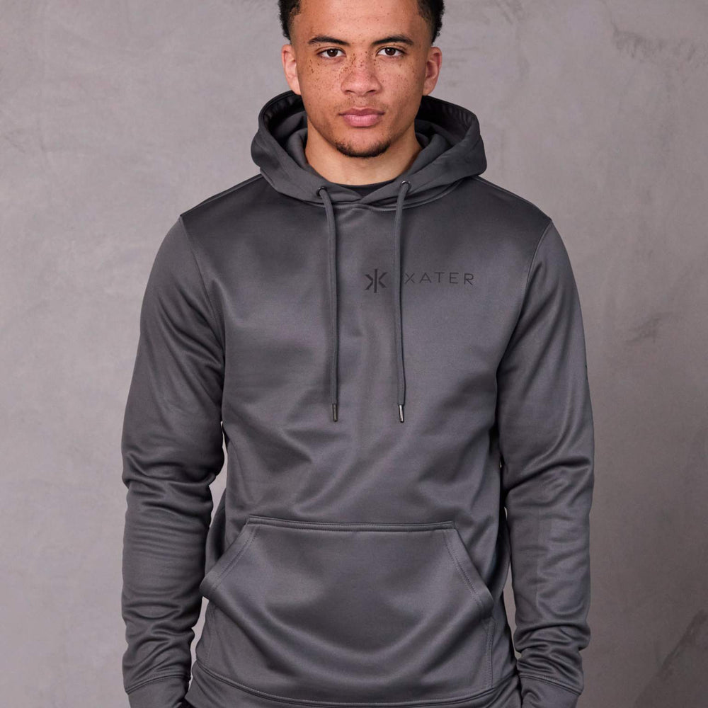 Men's Grey Gym Hoodie Ixater